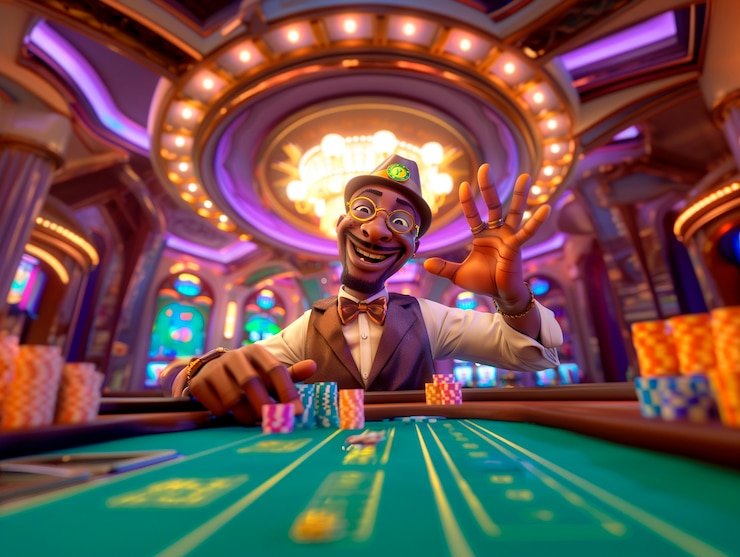 Tampilan meja blackjack live interaktif dengan dealer dan pengaturan akun yang aman